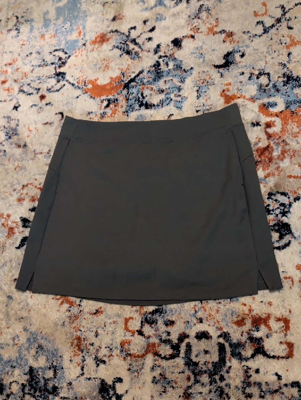 Women's Dark Green Mini Skirt with Pockets